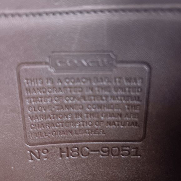 Coach Vintage Brown Swing Zip Shoulder bag Retro purse 9051 - Picture 6 of 9